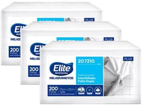 Kit Papel Toalha Folha Dupla Interfolhado Elite