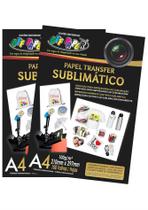 Kit Papel Transfer Sublimático A4 100g Off Paper 200 Folhas