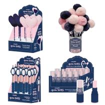 Kit Papelaria Bruna Tavares Leonora Display Canetas, Lapiseiras, Lápis Borracha e Apontador