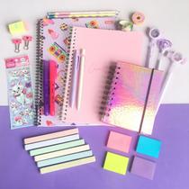Kit Papelaria COMBO MASTER Tons de Rosa e Lilas Canetas Caderno Agenda 2.0 Kit Papelaria COMBO MASTER Tons de Rosa e Lilas Canetas Caderno Agenda 2.0