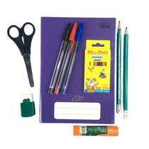 Kit Papelaria Escolar Básico Educação Infantil