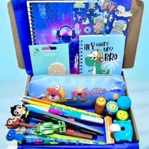 Kit Papelaria Fofa 25 Itens Kawaii Menina Presente Criança