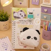 Kit Papelaria Fofa Cores - 6itens - Kit pronto