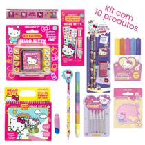 Kit Papelaria Fofa Hello Kitty