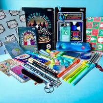 Kit Papelaria Fofa Kawaii 23 Itens Menino Presente