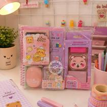 Kit Papelaria Fofa Kawaii 6 Itens Kit Papelaria Fofa Kawaii 6 Itens