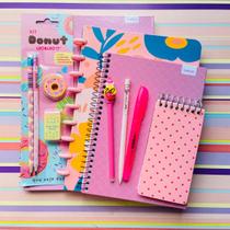 Kit Papelaria Fofa Kawaii Tons de Rosa Escolar Volta as aulas Kit Papelaria Fofa Kawaii Tons de Rosa Escolar Volta as aulas