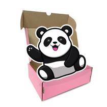 Kit Papelaria Fofa Panda Lovers Kawaii Presente Box