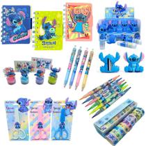 Kit Papelaria Fofa Stitch Kawaii Presente Criativo Escolar