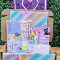 Kit Papelaria Fofa Tema Gatinho