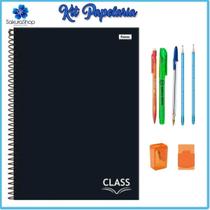 Kit Papelaria Menino Masculino Material Escolar Caderno