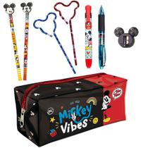 Kit Papelaria Mickey Mouse Disney Licenciado Itens Escolar