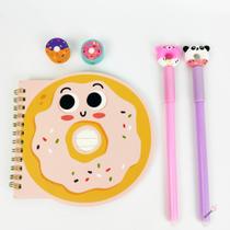 Kit Papelaria Snack Donut - 4 Itens