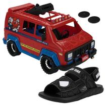 Kit papete infantil homem aranha e furgão grendene kids 23222