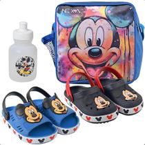 Kit Papete Leve Babuche Infantil Com Lancheira E Squeeze Disney Menino
