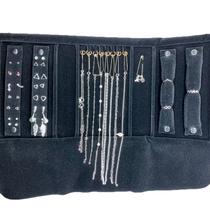 Kit Papillon Semi Jóias 30 pçs Folheadas Prata 925 Atacado Colar Brinco Anel Pulseira
