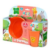 Kit Papinha Basic Animais da Selva com 4 Peças - Sortidos - Mundo Mágico Xplast - Homeplay