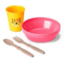 Kit Papinha Basic Animais da Selva com 4 Peças - Sortidos - Mundo Mágico Xplast - Homeplay