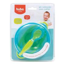 Kit Papinha de Bebê Prato com Ventosa Colher Tampa - Buba