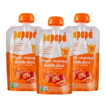 Kit Papinha Infantil Orgânica Maçã Cenoura Batata Doce Papapá - 3 Unidades 100g Kit Papinha Infantil Orgânica Maçã Cenoura Batata Doce Papapá - 3 Unidades 100g