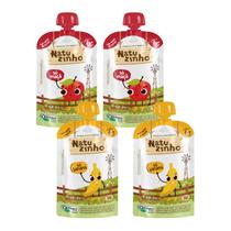 Kit Papinha Organica Natuzinho 2 sabores 6 meses 4 unids
