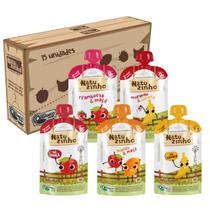 Kit Papinha Organica Natuzinho 5 sabores Bebe 15 unidades Kit Papinha Organica Natuzinho 5 sabores Bebe 15 unidades