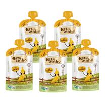Kit Papinha Organica Natuzinho Banana Bebe 5 unidades