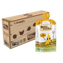 Kit Papinha Organica Natuzinho Banana Bebe 8 unidades