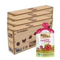 Kit Papinha Organica Natuzinho Framboesa Maça Bebe 48 unid