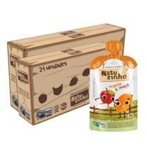 Kit Papinha Organica Natuzinho Manga Maça Bebe 24 unidades