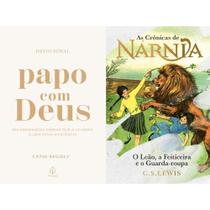 Kit Papo Com Deus 365 Mensagens Diárias + As Crônicas de Nárnia - Coleção de Luxo: O Leão, a Feiticeira e o Guarda-roupa