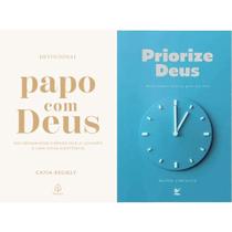 Kit Papo Com Deus: 365 Mensagens Diárias + Priorize Deus: Devocionais Diários Para 366 Dias