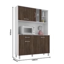 Kit paqueta plus 120 branco/carvalho