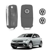 Kit Par 2 Emblemas Adesivo 14mm Para Chave Vw Volkswagen Kit Par 2 Emblemas Adesivo 14mm Para Chave Vw Volkswagen