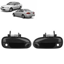 Kit Par 2 Maçanetas Puxador Fechadura Portas Dianteiras Civic 1996 1997 1998 1999 2000 Kit Par 2 Maçanetas Puxador Fechadura Portas Dianteiras Civic 1996 1997 1998 1999 2000