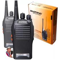 Kit Par 2 Radio Baofeng 777S Walk Talk Comunicador 16 Canais