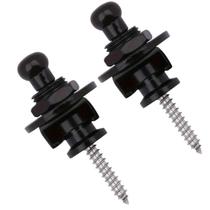 Kit Par 2 Trava Correia Strap Lock Preto Roldana Guitarra Baixo Violao Ukulele Cor Preta Profissiona Kit Par 2 Trava Correia Strap Lock Preto Roldana Guitarra Baixo Violao Ukulele Cor Preta Profissiona
