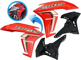 Kit Par Aba Lateral Tanque Com Par de Complemento Moto Nxr Bros 160