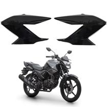 Kit Par Aba Tanque Guia de Ar Ys Fazer 150 Preto Brilho 2014 2015