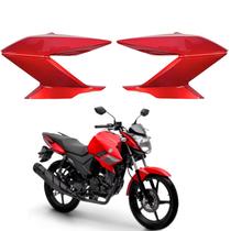 Kit Par Aba Tanque Guia de Ar Ys Fazer 150 Vermelho 2024 Metálico
