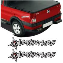 Kit Par Adesivo Emblema Adventure Fiat Strada Palio Doblo - MAF
