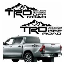 Kit Par Adesivo Lateral Trd Off Road Toyota Hylux Preto