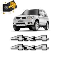 Kit Par Adesivos 4x4 Mitsubishi Pajero Tr4 Resinado Cromado Kit Par Adesivos 4x4 Mitsubishi Pajero Tr4 Resinado Cromado