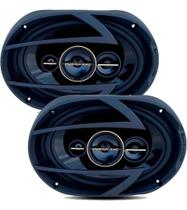 Kit Par Alto Auto Falante 6x9 Aurum Hurricane Preto 260w Rms