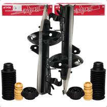 Kit Par Amortecedor com Batente Coifa Coxim Dianteiro Honda Fit City