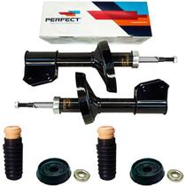 Kit par amortecedor + kit amortecedor dianteiro - symbol 2009 a 2014 - kit01046