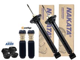 Kit Par de Amortecedores Traseiros NAKATA + Batentes COFAP e Buchas AXIOS Gol G2 G3 G4 98 a 14 Kit Par de Amortecedores Traseiros NAKATA + Batentes COFAP e Buchas AXIOS Gol G2 G3 G4 98 a 14