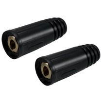 Kit Par de Conector Engate Rápido para Inversora de Solda 13mm Fêmea - Para Cabo Kit Par de Conector Engate Rápido para Inversora de Solda 13mm Fêmea - Para Cabo