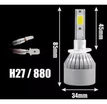 Kit Par de farol Super Led 12v 24v V10 20.000lm H1 H3 H4 H7 H11 H27 Hb4 30w