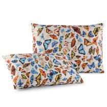 Kit Par De Fronha Malha 100 Algodão Antialérgica Com Zíper Cores Lisas e Estampadas